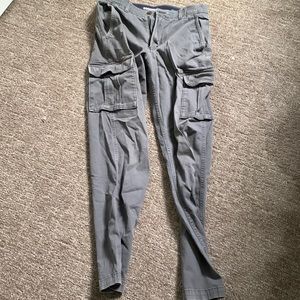 Grey Cargo Pants